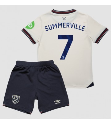 West Ham United Crysencio Summerville #7 Udebanetrøje Børn 2025-26 Kortærmet (+ Korte bukser)